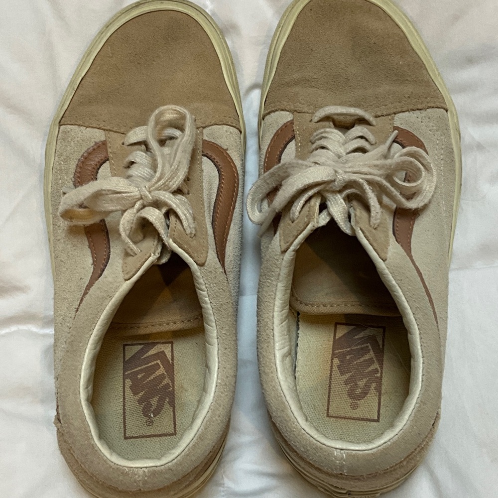 Vans Tan and Brown Casual Sneakers